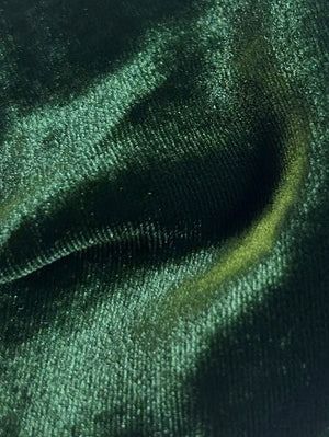 Velvet Fabrics & Faux Furs : Wedding Dress - Bridal Fabrics Dark Green Velvet, Shade Card, Velvet Fabrics, Calico Fabric, Bridal Fabric, Faux Fur Fabric, Fur Fabrics, Rich Green, Gold Fabric