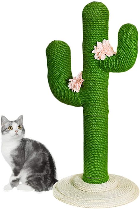 Cactus Scratching Post, Cactus Cat Scratcher, Cardboard Cactus, Tall Cat Scratching Post, Cat Scratcher Tree, Cat Cactus, Tall Cactus, Large Cactus, Flower Toy