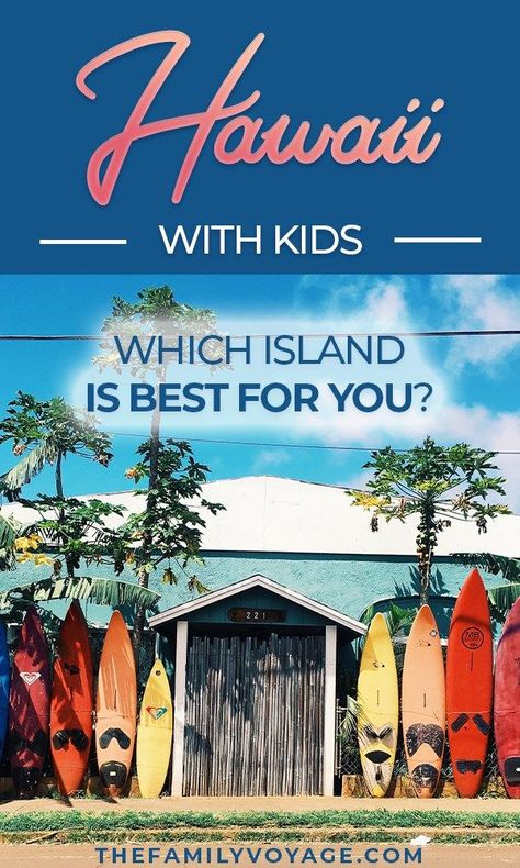 Are you planning a Hawaii vacation with kids? Check out these Hawaii travel tips to find out which Hawaiian island to visit with kids! We have info on Oahu, Maui, Kauai, the Big Island and even Molokai and Lanai. Make your trip to Hawaii with kids amazing! #Hawaii #travel #familytravel Which Hawaiian Island To Visit, Hawaii With Kids, Best Hawaiian Island, Island To Visit, Best Island Vacation, Lanai Island, Vacation With Kids, Trip To Hawaii, Visit Hawaii