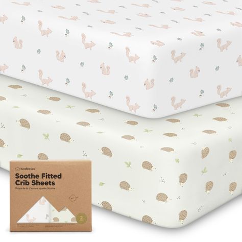 PRICES MAY VARY. 2-Pack Fitted Crib Sheets - Each KeaBabies Soothe Baby Crib Sheets set comes with two organic crib sheets for boys and girls that can perfectly fit the standard nursery crib mattresses sized at 52” x 28” and height of 3” to 8”. Soft & Breathable - Made of 100% premium quality jersey cotton, the crib mattress sheets ensure maximum comfort for your baby during nap time. Our breathable crib sheet is suitable for all skin types including the most delicate skin. Easy To Put On - Our Pack And Play Mattress, Pack N Play Mattress, Pack And Play Sheets, Toddler Bed Sheets, Organic Crib Sheets, Baby Crib Mattress, Toddler Crib, Baby Crib Sheets, Baby Mattress