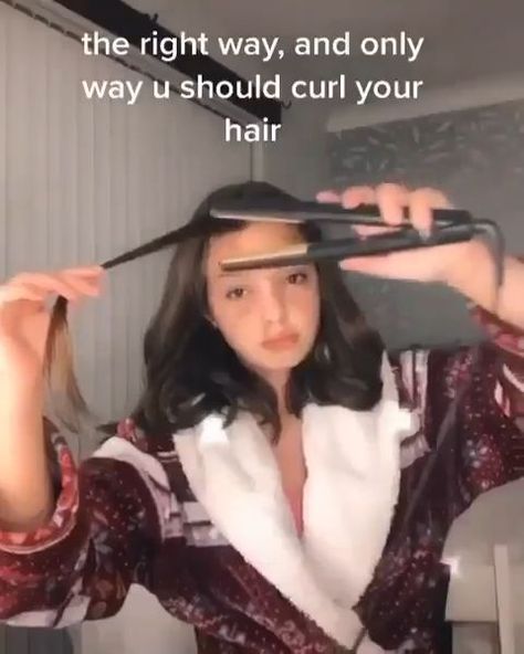 🌸 HOW TO: Curl hair with a flat iron/straightener 🌸 [Video] in 2021 | Curl hair with straightener, Wavy hair with straightener, Curls for long hair Wavy Hair With Straightener, Curl Short Hair, Curl Hair With Straightener, Hair Curling Tips, Flat Iron Curls, Curls For Long Hair, How To Curl Short Hair, Hair Upstyles, Hairstyles For Layered Hair