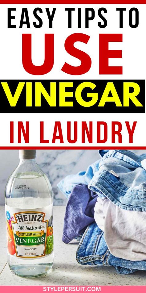 White vinegar, a versatile and inexpensive household item, can be a game-changer in your laundry routine. Here's a guide on how to use white vinegar in laundry and the massive benefits it offers: White Vinegar In Laundry, Vinegar Washing Machine, Vinegar Stain, Uses For White Vinegar, Vinegar In Laundry, White Vinegar Cleaning, Diy Stain Remover, Laundry Stain Remover, White Laundry