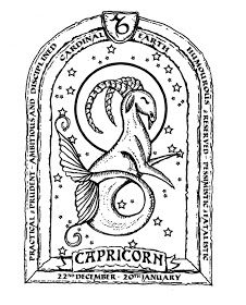 Enchanted Moon Illustration: April 2010 Capricorn Tattoo Seagoat, Capricorn Illustration, Capricorn Tarot, Neptune In Capricorn, Capricorn Aesthetic, Capricorn Art, Capricorn Goat, Tarot Tattoo, Capricorn Tattoo