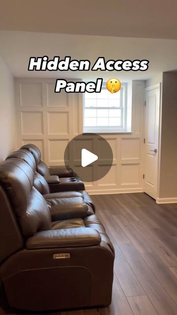 Finished Basements NJ ™ on Instagram: "Hidden in plain sight! 🤫 Our seamless access panels keep your basement sleek with quick access when you need it! Can you spot the panel? • • #accesspanel #hiddendoor #secretstorage #secretroom #customdesign #impressive" Conceal Electrical Panel, Hidden Access Panel Ideas, Basement Access Panel, Access Panel Cover Ideas, Diy Access Panel, Hidden Plumbing Access Panel, Basement Stairwell Ideas, Basement Stairwell, Stairwell Ideas