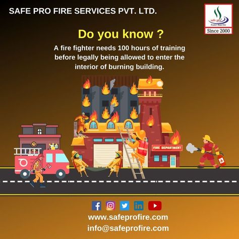 Firefighters perform selfless acts on a daily basis. They are the real heroes. #doyouknow #didyouknow #firefighters #training #firefighterslife #firesafey #facts #factsdaily #fire #safety #firerescue #safepro #fireextinguisher Firefighter Training, Fire Service, Real Hero, Fire Safety, Fire Rescue, Fire Extinguisher, Fire Department, Firefighter, Did You Know