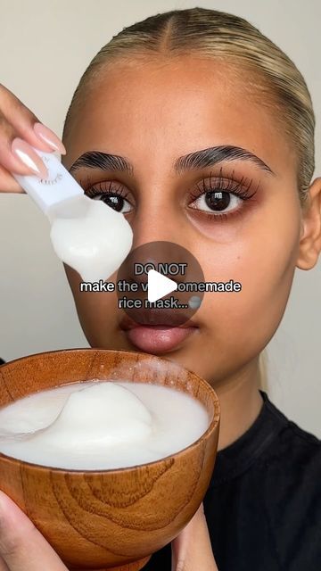 Laila paul on Instagram: "If you haven’t made the homemade rice mask your missing out 🫢🍚😶‍🌫️☁️

#rice #mask #kbeauty #skin" Rice Face Mask For Acne, Tumeric Masks, Rice Mask, K Beauty, Face Mask, Rice, Acne, Mask, Skin