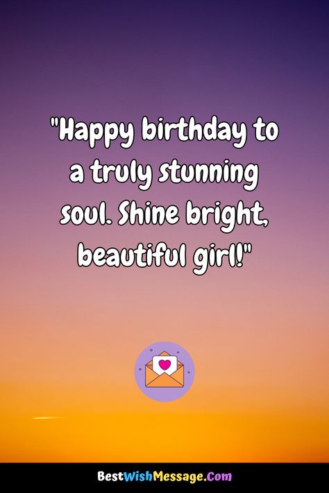 ✨ Make her birthday shine brighter than ever! Send warm wishes to the beautiful girl in your life and make her day unforgettable. #BirthdayLove #GorgeousGirl #CelebrateHerBeauty 🎈🌟 Birthday Wishes For Her Beautiful, Happy Birthday Teen Girl, Birthday Wishes For Friend Female, Happy Birthday Gorgeous Lady, Birthday Wishes For Girl, Heartfelt Birthday Messages, Happy Birthday Sweet Girl, Birthday Msg, Happy Bday Wishes