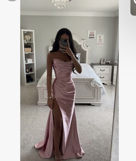 White Prom Dress Long, Prom Dress With Split, Classy Prom, Prom Dress Inspo, Mermaid Sweetheart, Dress With Split, Classy Prom Dresses, Prom Dress Ideas, Stunning Prom Dresses