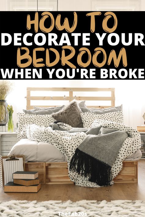 Cute cheap ways to decorate your room with a beautiful aesthetic bedroom decor inspo Bedroom Budget Ideas, Simple Low Budget Room Decor, Cheap Wall Decor Ideas Bedroom, Bedroom Ideas On Budget, Diy Bedroom On A Budget, Simple Ways To Decorate Your Bedroom, Cheap Bedroom Decor For Small Rooms, How Decorate Bedroom, Cheap Diy Bedroom Makeover