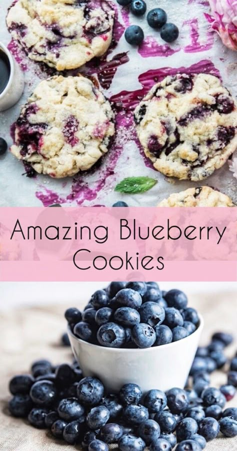 Blueberry Cookies With Cream Cheese, Blueberry Cookies Taste Of Home, Cookies With Berries, Blueberry Oat Cookies, Chewy Blueberry Cookies, Chocolate Blueberry Cookies, Fresh Blueberry Cookies Recipes, Blueberry Cookies Recipes Easy, Frozen Blueberry Cookies