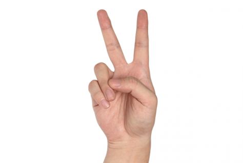 What Hand Signals Should I Avoid When Traveling Abroad? | Mental Floss Peace Sign Hand Reference, Hands Peace Sign, Hand Refs, Hand Studies, Peace Hand Sign, Fest Poster, Typeface Poster, Peace Sign Symbol, Peace Fingers