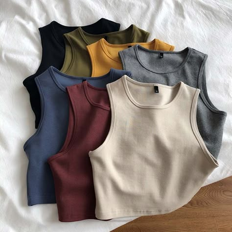 Retro Crop Top, Looks Party, Y2k Aesthetic Outfits, Easy Trendy Outfits, Cropped Tops, Comfortable Dress, Casual Style Outfits, Cami Tanks, Slim Waist