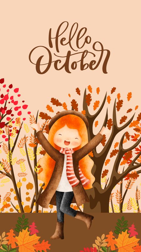 Colorful Hello October Instagram Story by @mayankputri Hello October Instagram Story, October Instagram Story, Hello October Instagram, October Painting, Autumn Greetings, Font Combos, Create Your Story, Hello October, Wallpapers For Phone