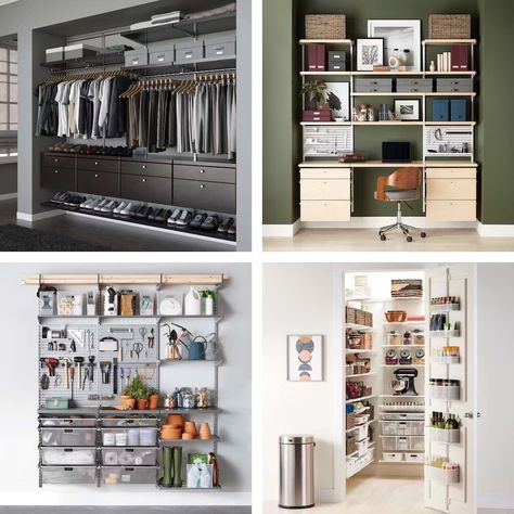 Elfa: 75 Years of Creating Space | Container Stories Modular Storage, Design Movements, Drawer Unit, Organizing Systems, Small Drawers, Manufactured Home, Wire Shelving, Organization Help, Create Space