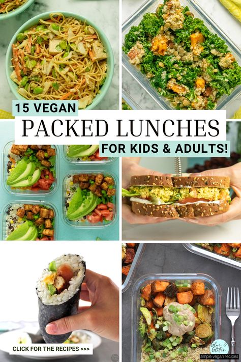 High School Lunch Ideas Vegetarian, Lazy Vegan Lunch, On The Go Vegetarian Lunch, Best Vegan Lunches, Easy Vegan Work Lunch Ideas, Plant Based Lunch Box Ideas, Easy Vegan Cold Lunches, School Lunch Ideas Vegan, Work Lunch Vegan