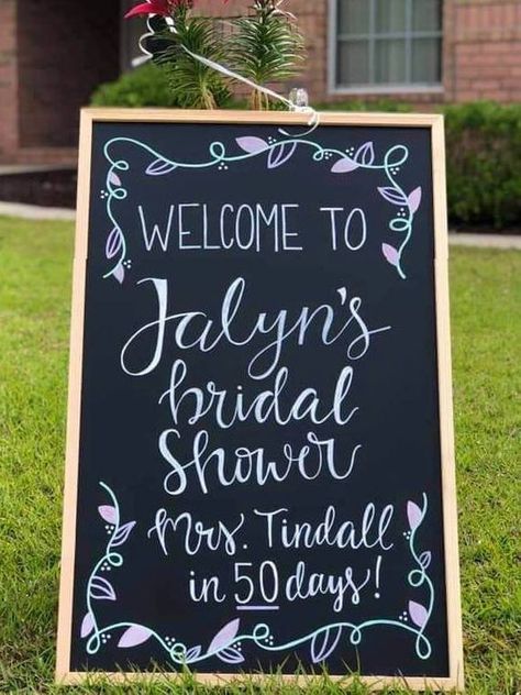 Made to order wedding signs, this one was for a bridal shower. Wedding Banner Diy, Chalkboards Ideas, Calligraphy Welcome Sign, Learning Calligraphy, Calligraphy Welcome, Whiskey Wedding, Shower Flowers, Modern Baby Shower Games, Funny Baby Shower Games