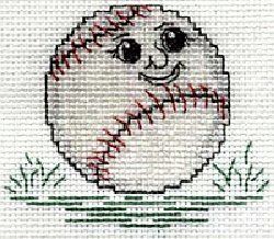 Baseball Cross Stitch, Face Cross Stitch, Family Cross Stitch, Fun Cross Stitch, Christmas Cross Stitch Patterns Free, Baseball Pattern, Baseball Cross, Baby Born Kleidung, Free Cross Stitch Designs