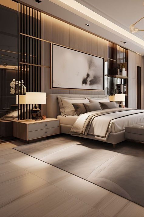 LUXXU offers sophisticated comfort for your bedroom with its exceptional furniture collection. Experience luxury in every detail. Luxury Hotel Room Bedroom Suites, Modern Luxury Bedroom Design, Luxury Master Suite, Hotel Room Interior, Creative Layout, Luxe Bedroom, Luxury Hotel Room, Accessories Aesthetic, Modern Luxury Bedroom