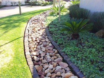 french drain landscape | French Drain Design Ideas, Pictures, Remodel, and Decor Drainage Ideas, French Drains, Backyard Drainage, Drainage Ditch, Yard Drainage, Lawn Design, French Drain, Drainage Solutions, Areas Verdes