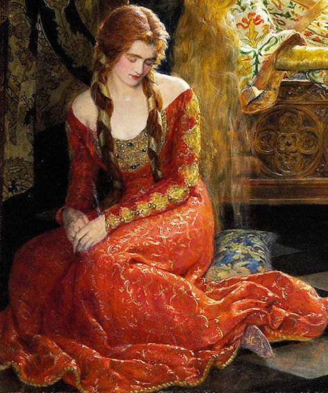 John Collier - The Sleeping Beauty John Collier, Pre Raphaelite Paintings, Pre Raphaelite Art, John William Waterhouse, Pre Raphaelite, Fairytale Art, Romantic Art, Classical Art, Medieval Art