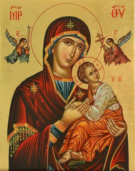 Virgin Mary Icon Byzantine, Mother Mary Orthodox Icon, God Orthodox Icon, Icon Orthodox Art, Orthodox Profile Picture, Jesus Orthodox Icons, Mary Orthodox Icon, Orthodox Paintings, Mother Of God Icon