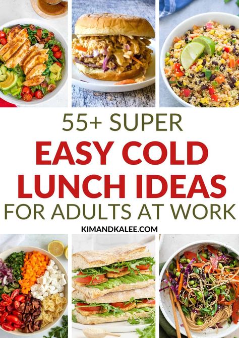 Quick And Easy Grab And Go Lunch, Easy Summer Lunch Ideas For Work, Work Cold Lunch Ideas, Cheap Cold Lunches For Work, Cold Lunch Meals, No Sandwich Lunch Ideas For Adults, Easy Light Lunch Ideas For Guests, Summer Work Lunch Ideas, Bag Lunch Ideas For Adults