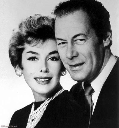 Kay Kendall and Rex Harrison. One of the most romantic - and tragic - love… My Love Photo, Rex Harrison, Tragic Love Stories, Hollywood Couples, Carole Lombard, Famous Couples, Love Stories, Golden Age Of Hollywood, Hollywood Actor