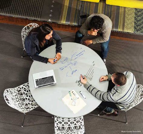 A whiteboard table is a great tool for collaboration. A collaborative environment gets you to better results faster. Easily build yours today! Tech Startup Office, Tuition Room, Green House Wedding, Whiteboard Table, Active Learning Classroom, Graphic Office, Office Open Plan, Whiteboard Paint, Dry Erase Paint