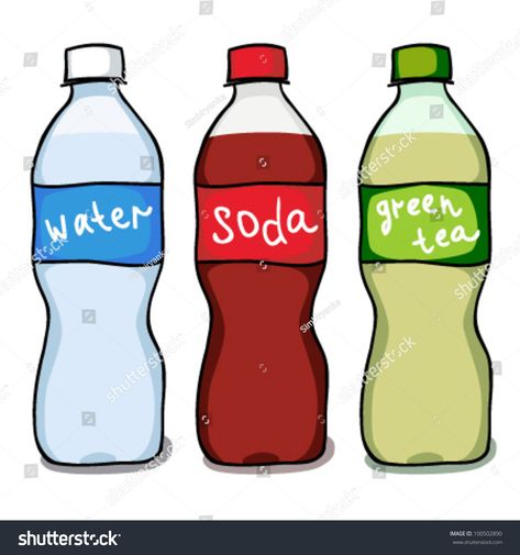 Soda Bottle Drawing, Doodling Challenge, Drawing Ideas Green, Soda Drawing, Soda Illustration, Bottle Drawing, Bottle Of Water, Water Pictures, Drawing Ideas Creative