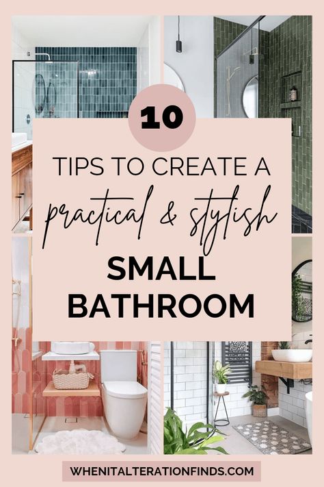 Top tricks and tips to maximise space in a small bathroom, creating a space that is both practical and stylish. How To Style A Tiny Bathroom, Small Pretty Bathroom Ideas, Interesting Small Bathrooms, Second Bathroom Ideas Small Spaces, Amazing Small Bathrooms, Small Bathroom Remodel Minimalist, Small Bathroom Reno Ideas, Practical Bathroom Design, Functional Small Bathroom