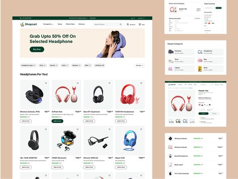 Ecommerce Ui Design, Webpage Design Layout, Desain Ux, Web Design Ux Ui, Ui Website, E-commerce App, Mobile App Design Inspiration, Ecommerce Web Design, Ui Design Website