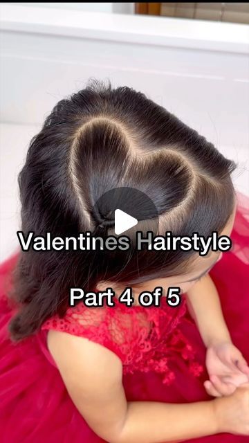 How To Do Heart Parts In Hair, Heart Hair For Kids, Heart Hairstyles For Kids Black, Heart Ponytails For Kids, Heart Toddler Hair, How To Make A Heart Part In Hair, How To Make A Heart In Hair, Heart Shaped Part In Hair, Hairstyles For Short Hair Little Kids