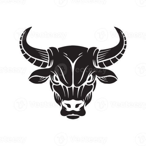 bull head illustration in wildlife logo badge illustration Bull Head Logo, Wildlife Logo, Badge Illustration, Head Illustration, Bull Tattoos, Bull Head, Mask Fashion, Perfect Background, Logo Badge