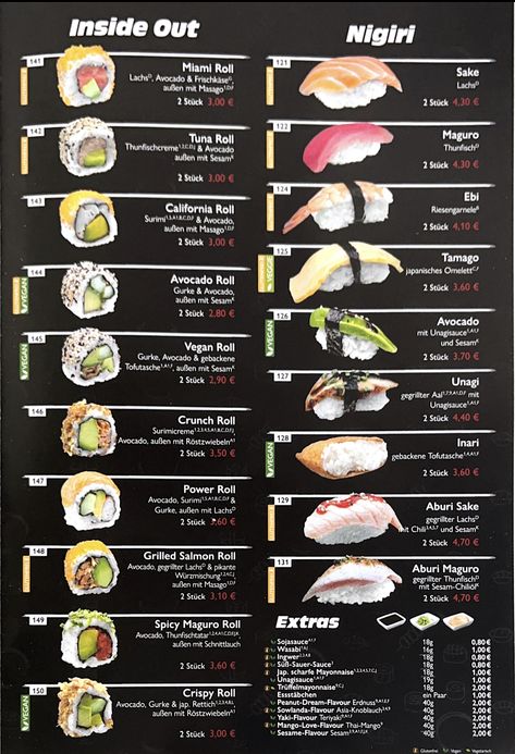 Resep Sushi, Sushi Guide, Kinds Of Sushi, Sushi Ideas, Sushi Recipes Homemade, Kitchen Hacks Food, Sushi Roll Recipes, Seafood Sushi, Japanese Food Sushi