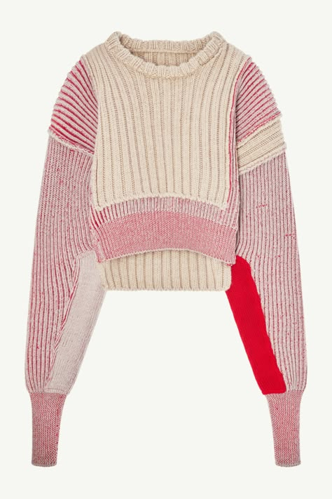 | Maison Margiela Knitwear Upcycling, Knitwear Fashion Design, Unique Knitwear, Modern Knitwear, Knitwear Details, Knitwear Trends, Knitwear Inspiration, How To Purl Knit, Extra Long Sleeves