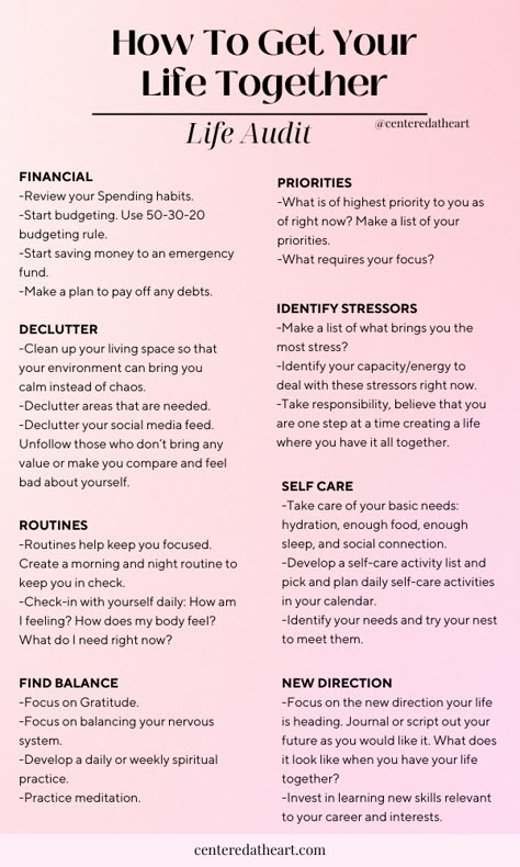 Wealth Affirmations How To Prioritize Life, Weekly Priorities List, Life Priorities List, Getting Your Life Together, How To Work On Yourself, How To Reset Your Life, Self Improvement Tips Personal Development, How To Get Your Life Together, Personality Development Tips For Women