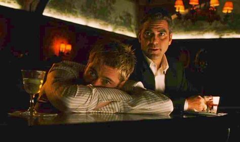 Danny and Rusty | Ocean's Eleven Brad Pitt Movies, Ocean’s Eleven, Oceans Eleven, Oceans 11, Danny Ocean, Andy Garcia, Septième Art, Movie Shots, Michael Keaton