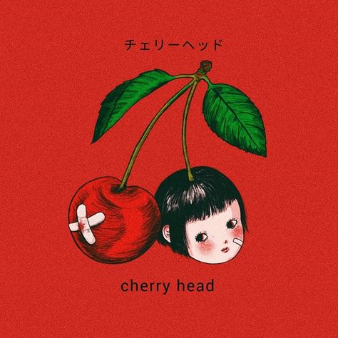 Vintage Cherry, Cherry Vintage, Retro Cherry, Cherry Poster Aesthetic, Cherry Vintage Illustration, Cherry Drawing, Bunny Poster, Red Icons:), Cherry Bomb