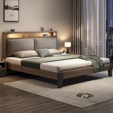 Transform your bedroom into a sanctuary with our Luxury King Size Wooden Bed Frame! 🛏️🌟 Crafted for comfort and style. Shop now! Minimalist Home Furniture, Wooden King Size Bed, Bed With Storage Drawers, Bed Luxury, High End Furniture, Wooden Bed Frame, Bedroom Ambiance, Bed Storage Drawers, Platform Bed With Storage