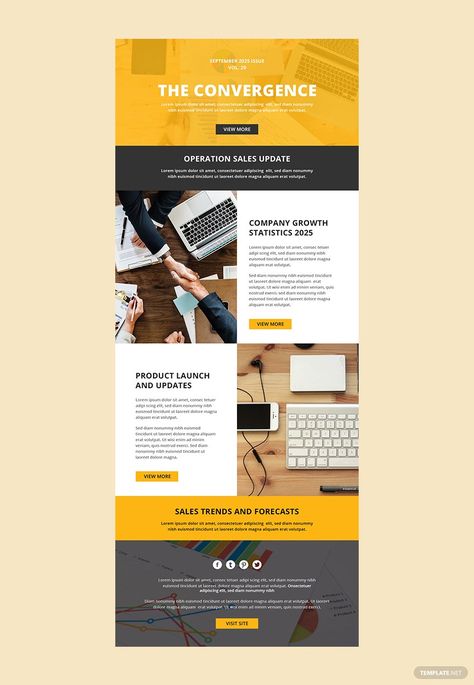 Mailchimp Newsletter Design, Email Newsletter Inspiration, Newsletter Design Layout, Newsletter Design Inspiration, Mailing Design, Newsletter Design Templates, Sales Email, Email Layout, Newsletter Layout