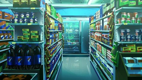 Store Drawing, Just Do It Wallpapers, Vis Dev, Environment Painting, Pixel Art Background, Anime City, Location Inspiration, Background Drawing, Film Inspiration