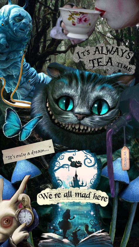 #aliceinwonderlandshuffle #trippy #wallpaper Cheshire Cat Wallpaper, Alice In Wonderland Nails, Alice In Wonderland Fanart, Cheshire Cat Art, Alice And Wonderland Tattoos, Cheshire Cat Alice In Wonderland, Alice In Wonderland Artwork, Alice In Wonderland Drawings, Wonderland Artwork