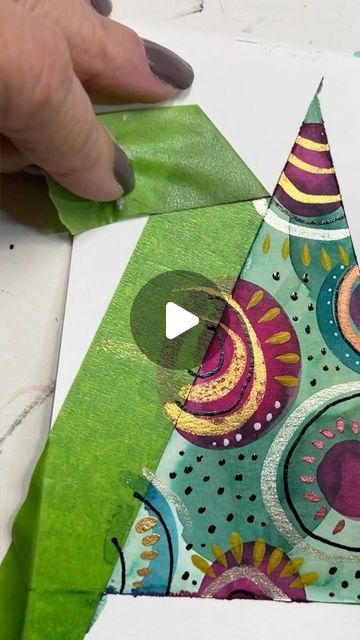 11K likes, 172 comments - superdoodlegirl on November 24, 2023: "Love making little Christmas tree cards! It’s similar to the 6-grid, but you tape off a simple triangle and play with red, green, gold, and black! #artjournal #creativemeditation #mindfulness #watercolorsofinstagram #dailycreativity #christmascards". Fun Diy Christmas Cards, Christmas Tree Stamp Diy, Christmas Cards Christmas Tree, Cricut Christmas Cards Ideas Cardmaking, Diy Christmas Cards Christian, Textured Tree Art, Children’s Christmas Card Ideas, Abstract Watercolor Christmas Cards, Watercolour Christmas Tree Cards