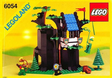 6054: Forestmen's Hideout | Brickset: LEGO set guide and database Millennium Falcon Lego, Best Lego Sets, Big Lego, Lego Videos, Vintage Lego, Classic Lego, Lego Castle, Lego Space, Custom Lego