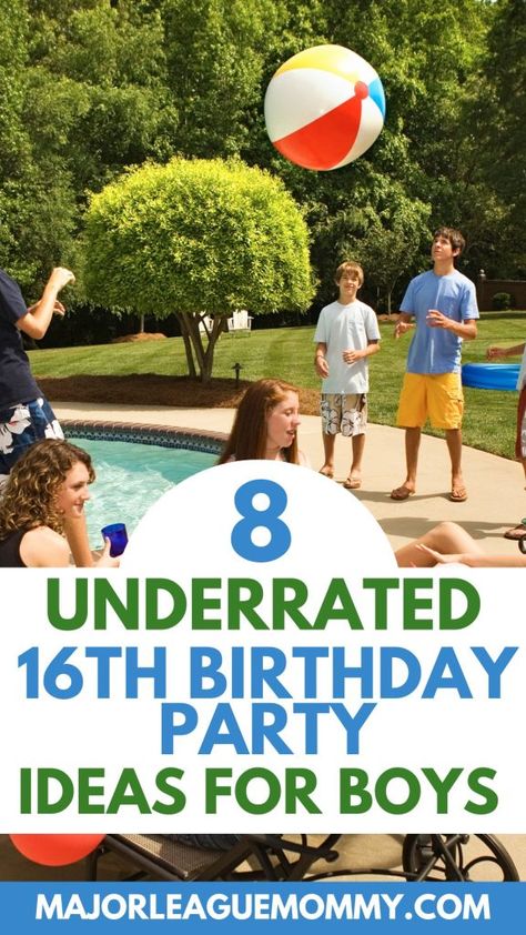 The Most Underrated Party Ideas for a 16 Year Old Boy Sweet 16 Boys Party 16th Birthday, 15 Year Boy Birthday Ideas, 16 Year Boy Birthday Party Ideas, Teen Birthday Party Ideas For Boys, Sweet 16 For Boys Ideas, 16 Birthday Boy Ideas, Boy 16th Birthday Party Ideas, 12 Year Boy Birthday Party Ideas, 16 Boy Birthday Ideas