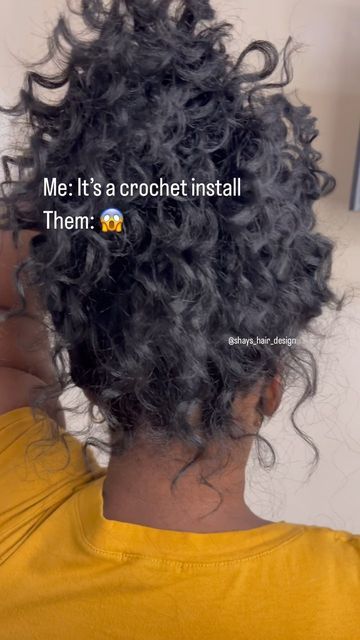 Crochet Hairstyles With Human Hair, Crochet Braids Loose Hair, Crochet Bangs Hairstyles, Shoulder Length Crochet Hairstyles, Protective Hairstyles Braids Ideas, Crotchet Curly Hair, Half Crochet Half Braids, Bob Crochet Hairstyles, Curly Hair Crochet Styles