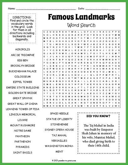 History Word Search, Animal Word Search, Free Word Search Puzzles, Word Search Puzzles Printables, Free Printable Word Searches, Creative Worksheets, Free Word Search, Nursing Home Activities, Money Saving Challenges