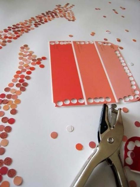 DIY Projects Made With Paint Chips - DIY Paint Chip Art - Best Creative Crafts, Easy DYI Projects You Can Make With Paint Chips - Cool and Crafty How To and Project Tutorials - Crafty DIY Home Decor Ideas That Make Awesome DIY Gifts and Christmas Presents for Friends and Family http://diyjoy.com/diy-projects-paint-chips Paint Chip Crafts, Paint Chip Art, Chip Art, Pin Diy, Paint Chip, Paint Swatches, Diy Paint, Paint Chips, Amazing Diy