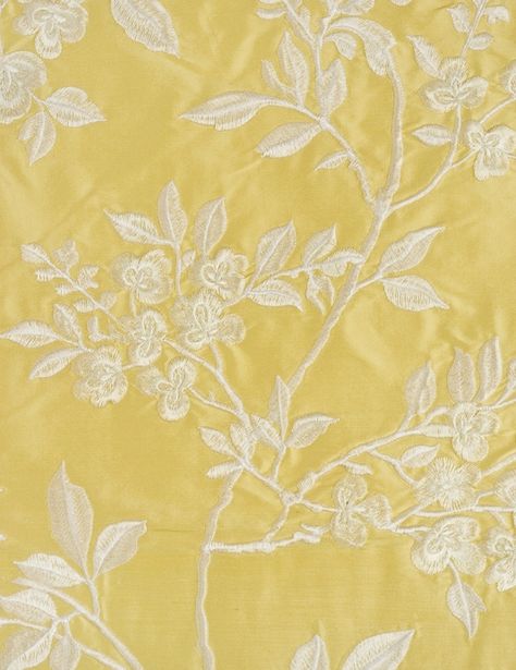 Yellow Aesthetic Pastel, Yellow Theme, Yellow Decor, Yellow Interior, Yellow Silk, Yellow Wallpaper, Yellow Aesthetic, China Patterns, Embroidered Fabric