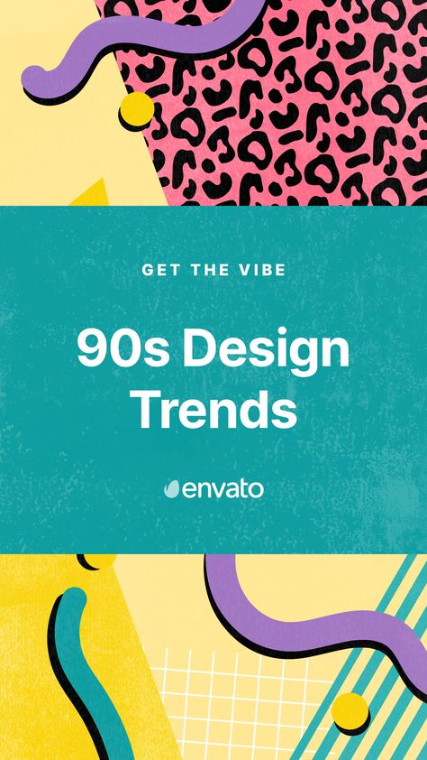 Defined by so many different genres and styles, the 90s had a huge impact on design... so much so that graphic design trends continue to re-emerge. Ready to rewind? Check out the 90s design trends making a comeback in 2020. 90s Logo Design Inspiration, Graphic Design 90s Style, 90s Prints Graphic Design, 90s Inspired Design, 90s Design Inspiration, 90s Style Logo, 90s Aesthetic Graphic, 90s Inspired Graphic Design, 1990 Graphic Design